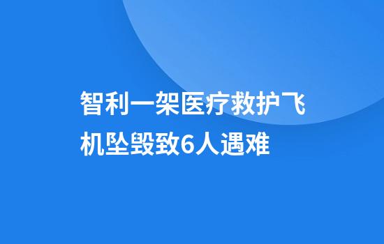 智利一架医疗救护飞机坠毁致6人遇难